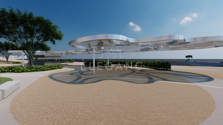 Imagens do Projeto de reurbanização da praia de Balneário Perequê engloba orla, molhes e avenidas